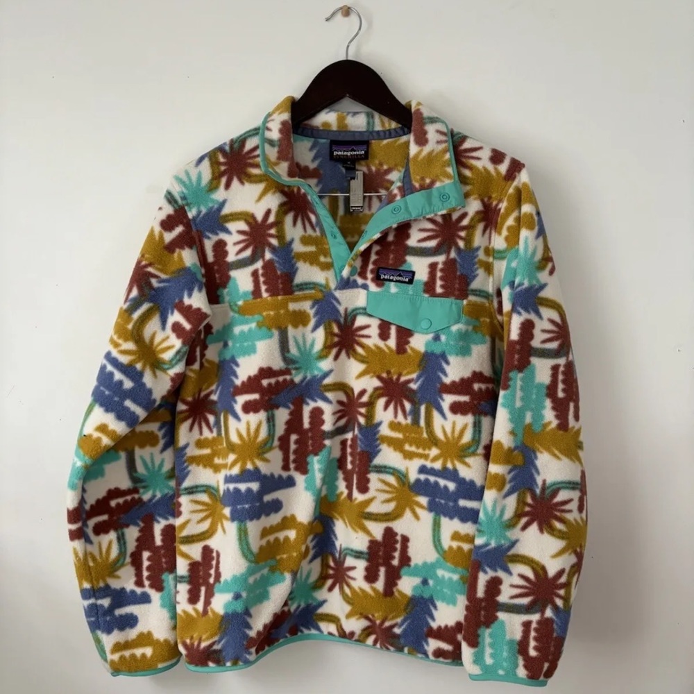 Patagonia lightweight Synchilla Snap-t Pullover Tree Connection Big / Fresh Teal